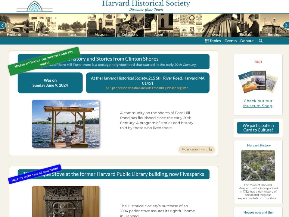 Featured image for “The Harvard Historical Society Website Gets a Makeover!”